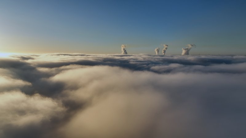 Wolken über Lützerath / Chmury nad Lützerath / Clouds Above Lützerath